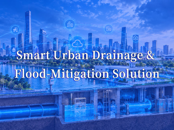 Smart Urban Drainage & Flood‑Mitigation Solution: Perceivable & Controllable Urban Lifeline Infrastructure